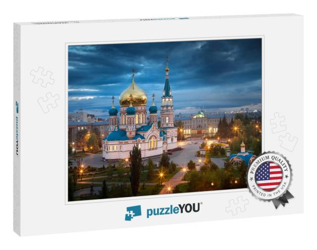 Assumption Cathedral in Omsk, Russia... Jigsaw Puzzle
