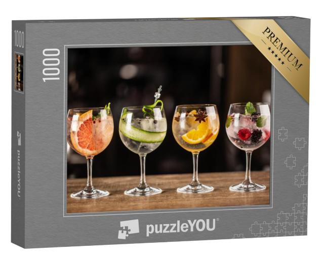 Puzzel 1000 stukjes „Gin en tonic als klassieke cocktail“