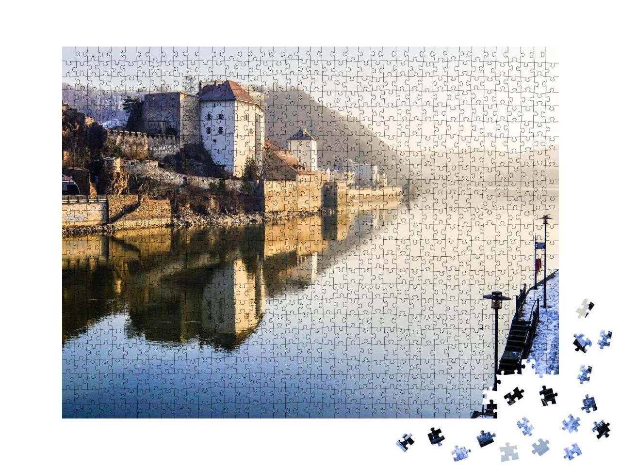 Puzzle 1000 Teile „Altstadt von Passau in Niederbayern“