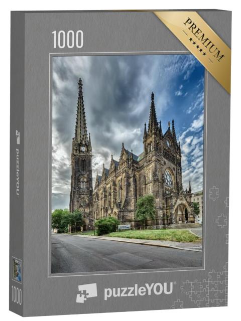 Puzzel 1000 stukjes „Kerk van St Peter in Leipzig in Duitsland“