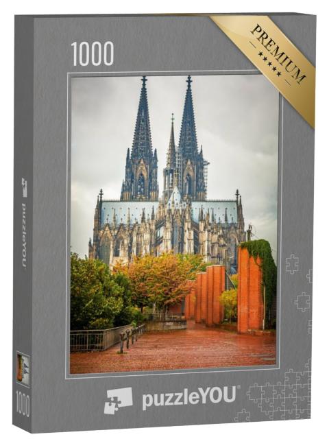 Puzzel 1000 stukjes „Uitzicht op de Dom van Keulen“