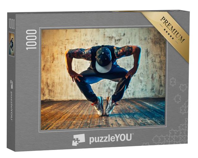 Puzzel 1000 stukjes „Een breakdance pose“