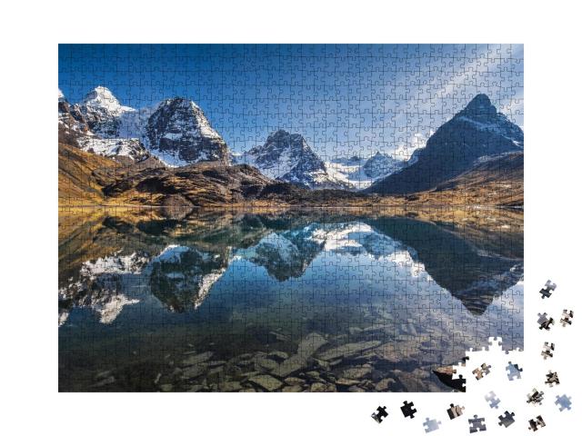 Puzzle 1000 Teile „Wunderschöne Berglandschaft, Anden, Bolivien“