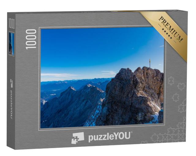 Puzzel 1000 stukjes „Top van de Zugspitze, de hoogste berg van Duitsland“