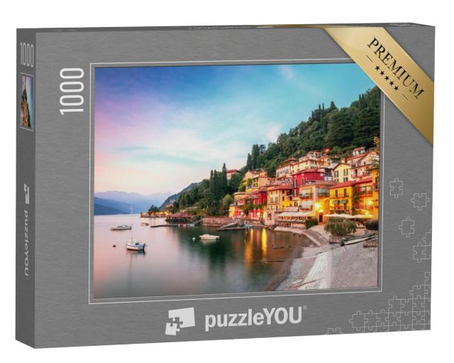 Puzzel 1000 stukjes „Betoverend Varenna aan het Comomeer, Italië“