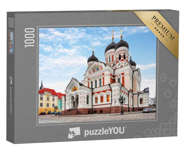 Puzzel 1000 stukjes „Alexander Nevski Kathedraal in de oude binnenstad van Tallinn, Estland“