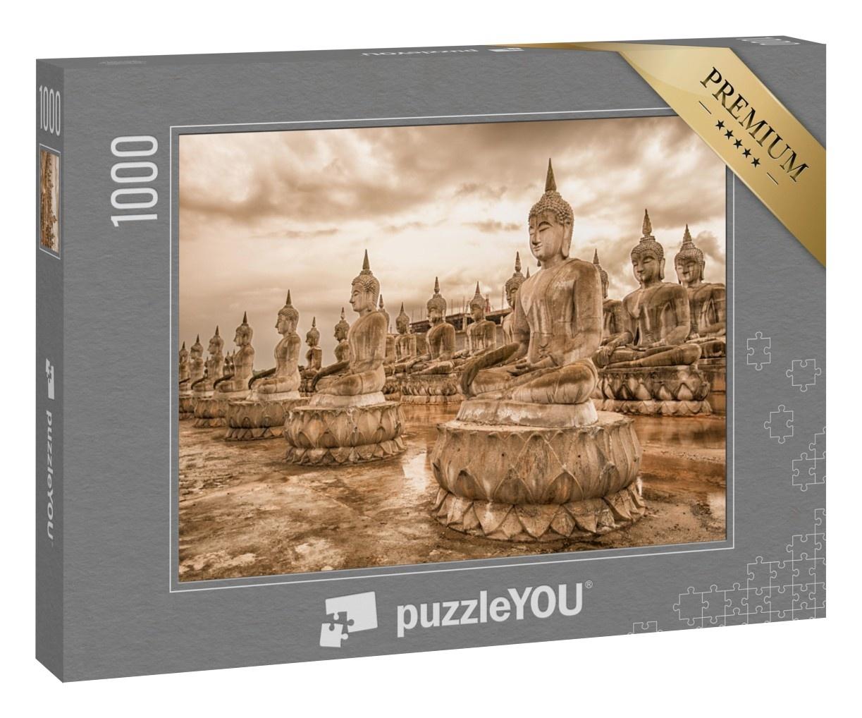 Puzzle 1000 Teile „Buddha-Park“