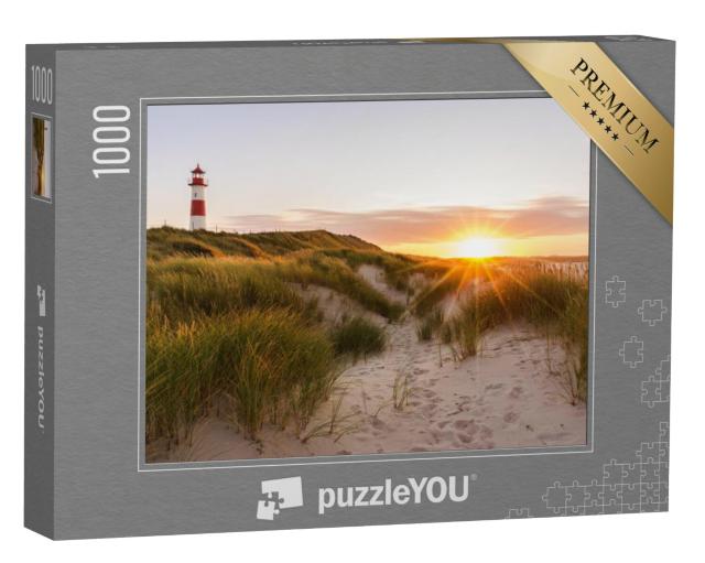 Puzzel 1000 stukjes „Vuurtoren op Sylt, Sleeswijk-Holstein, Duitsland“