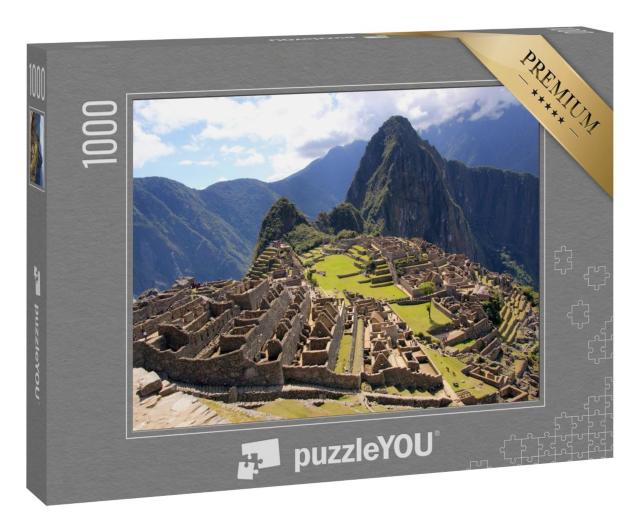 Puzzle 1000 Teile „Geheimnisvolles Machu Picchu, Peru“