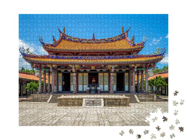 Puzzle 1000 Teile „Taipeh Konfuzius-Tempel in Dalongdong, Taipeh, Taiwan“