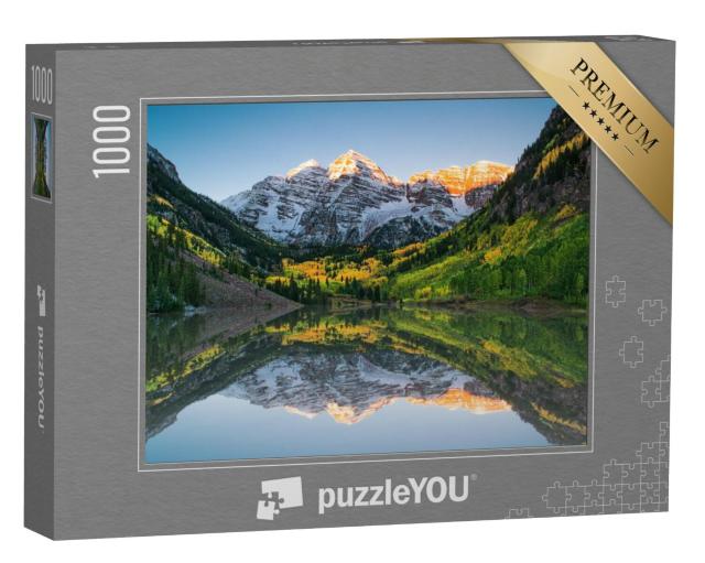 Puzzel 1000 stukjes „Zonsopgang bij Maroon Bells Lake“