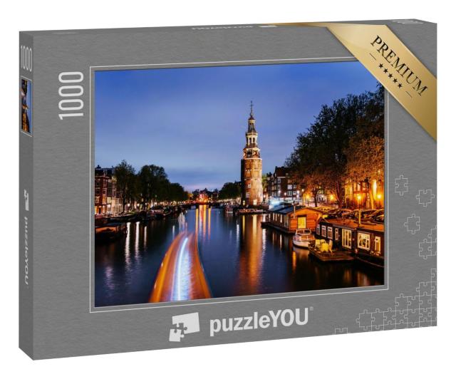 Puzzle 1000 Teile „Sommernacht in Amsterdam“