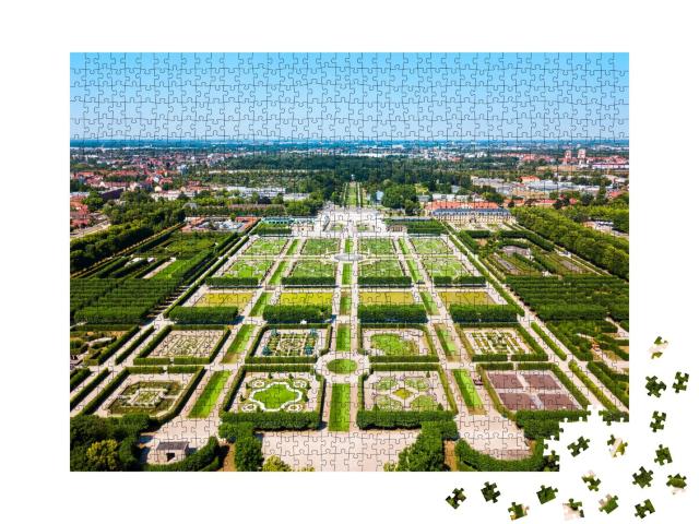 Puzzle 1000 Teile „Herrenhäuser Gärten des Schlosses Herrenhausen in Hannover, Deutschland“