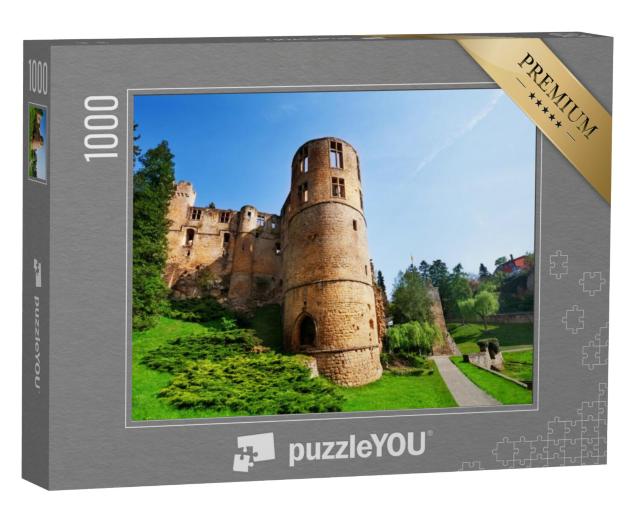 Puzzel 1000 stukjes „Kasteelruïne Beaufort op een lentedag, Luxemburg“