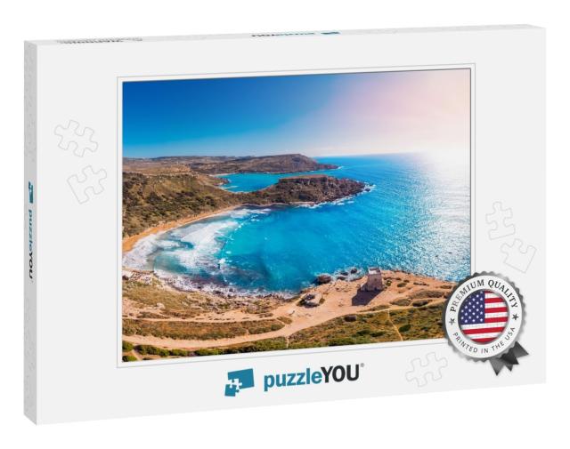 Golden Bay Summer Tourist Resort Beach Azure Water Sea, M... Jigsaw Puzzle