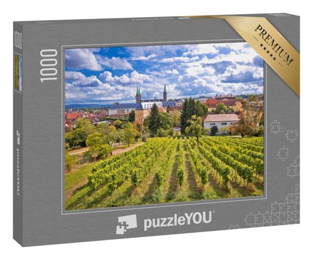 Puzzle 1000 Teile „Blick von den Weinbergen des Michaelsbergs, Bamberg, Deutschland“