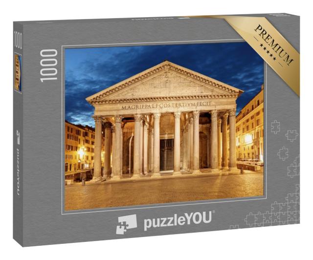 Puzzle „Beleuchtetes Pantheon bei Nacht, Rom“