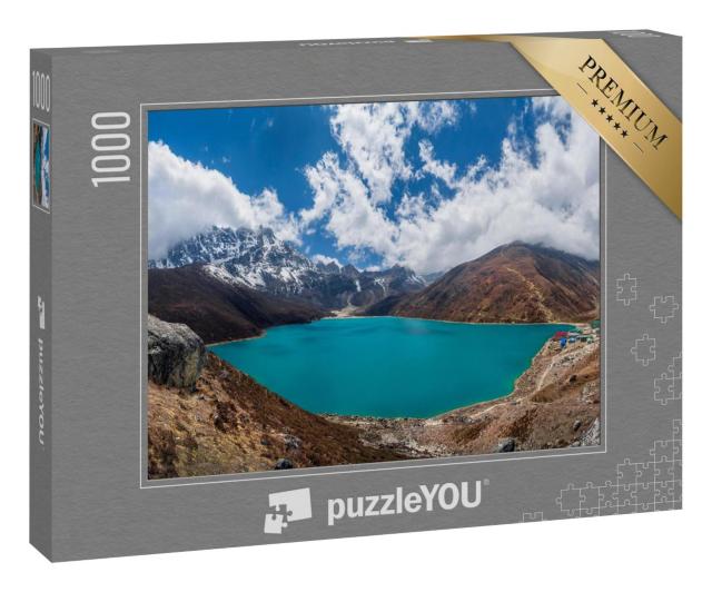 Puzzle 1000 Teile „Wunderschöner Gokyo See und das Dorf Gokyo, Nepal “