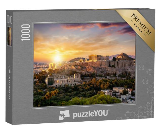 Puzzel 1000 stukjes „Parthenon Tempel op de Akropolis van Athene“