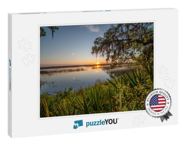 Low Country Sunset in Beaufort Sc... Jigsaw Puzzle