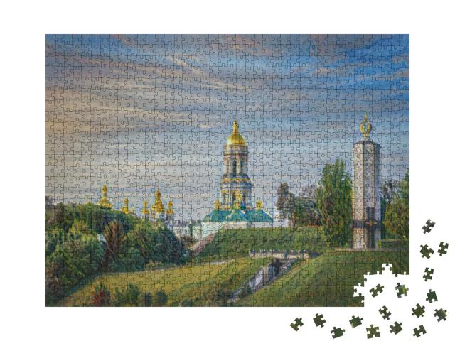 Puzzle 1000 Teile „im Kunst-Stil von Claude Monet - Kloster Kiew - Puzzle-Kollektion Künstler & Gemälde“