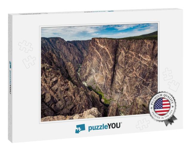 Epic Wide Shot of the Painted Wall At Black Canyon of the... Jigsaw Puzzle