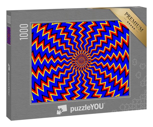 Puzzle 1000 Teile „Optische Täuschung: Bewegungsillusion“