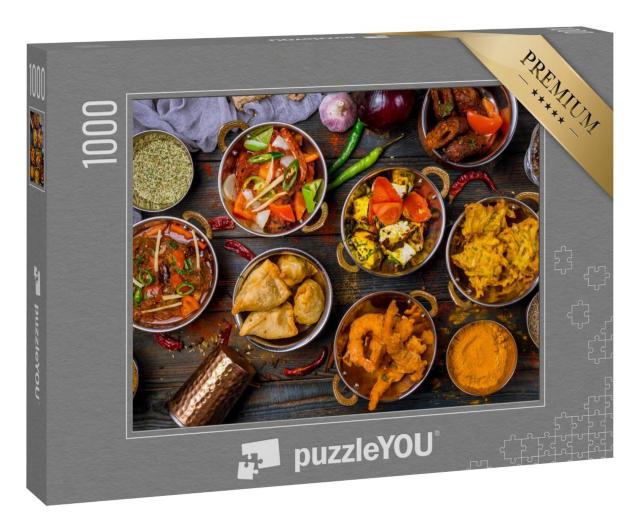 Puzzle 100 Teile „Indische Lebensmittel“