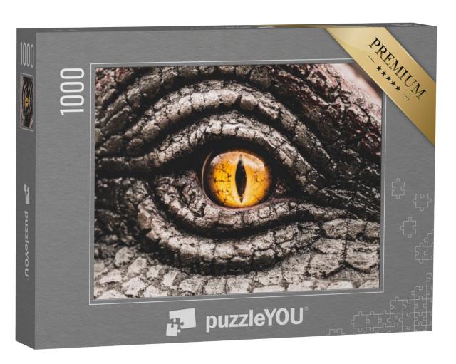 Puzzel 1000 stukjes „Het oog van de dinosaurus“