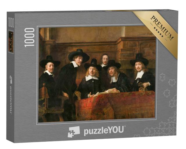 Puzzel 1000 stukjes „Rembrandt - "De syndicaten".“