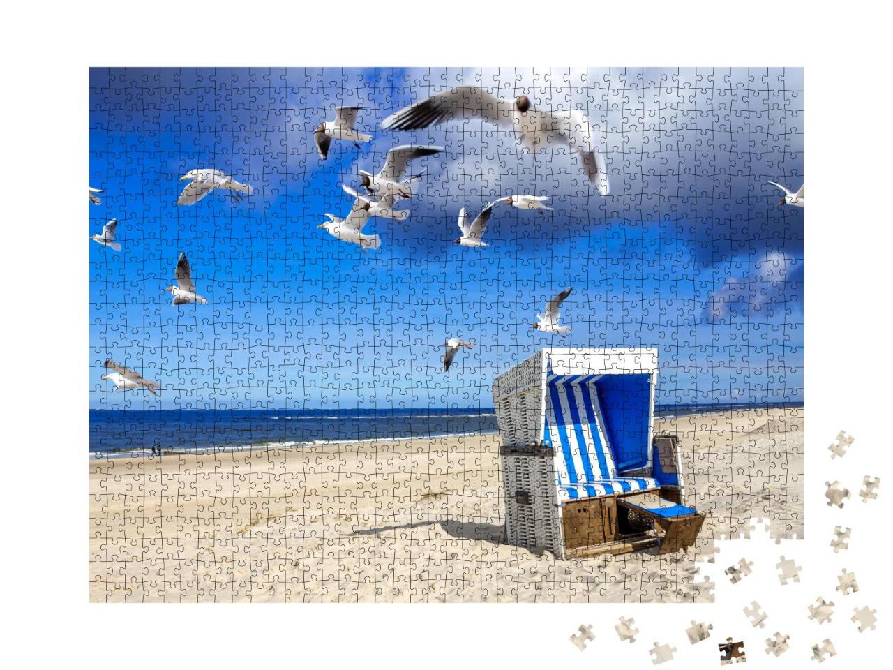 Puzzle 1000 Teile „Strand von Westerland, Sylt“