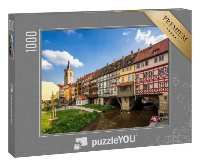 Puzzle 1000 Teile „Krämerbrücke, Erfurt“