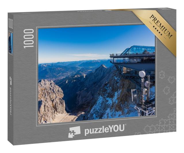 Puzzle „Panorama der Zugspitze, der höchste Berg Deutschlands“