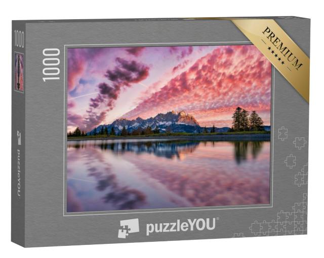 Puzzel 1000 stukjes „Wilder Kaiser in de vroege ochtend“