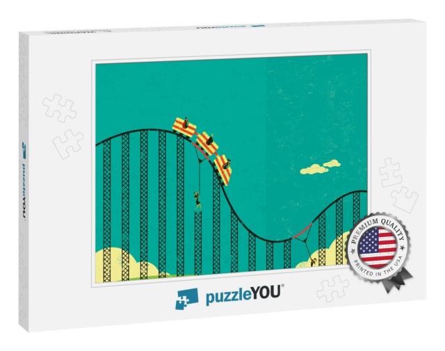 Support in a Roller Coaster Economy Businesswomen Support... Jigsaw Puzzle