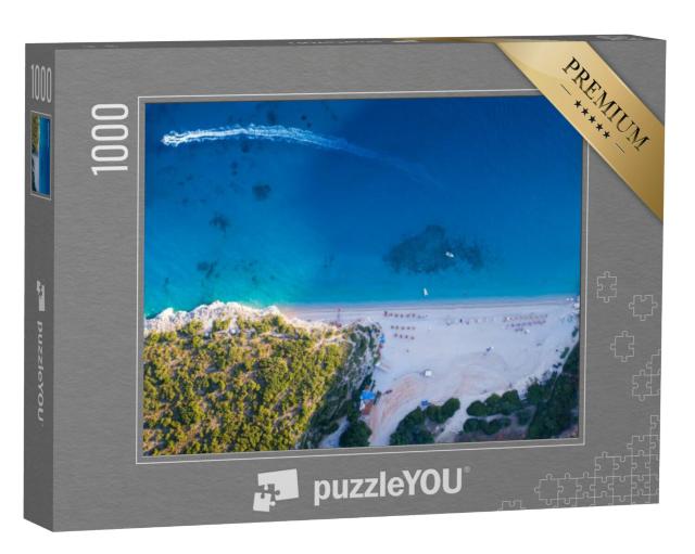 Puzzel 1000 stukjes „Prachtig strand van Gjipe, Zuid-Albanië“