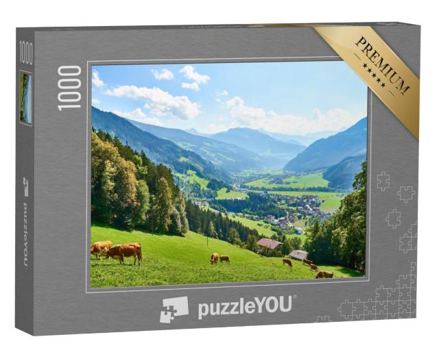 Puzzel 1000 stukjes „Prachtig Zillertal in Tirol, Oostenrijk“