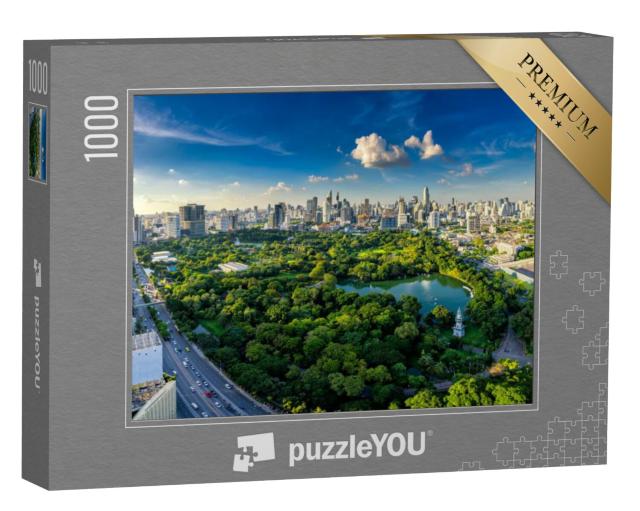 Puzzel 1000 stukjes „Zonsondergang boven Bangkok, Thailand“