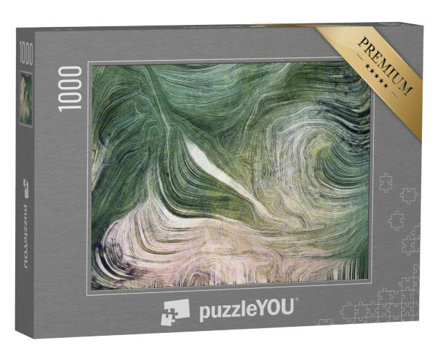 Puzzel 1000 stukjes „Vloeiende lijnen van kleurbeweging“