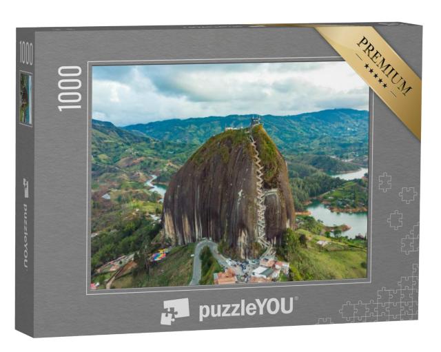 Puzzel 1000 stukjes „Granietrotsen in Guatape, Colombia“