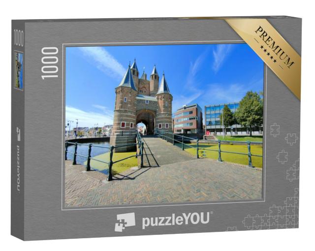 Puzzel 1000 stukjes „De stadspoort van Amsterdam in de stad Haarlem, Nederland“