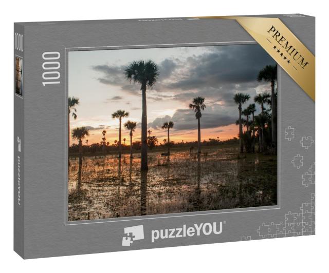 Puzzle 1000 Teile „Sonnenuntergang am mystischen Zapata-Sumpf, Kuba“