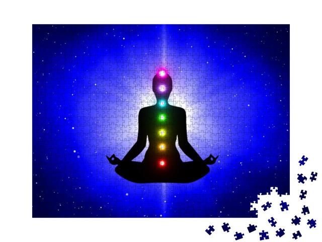 Puzzle 1000 Teile „Meditation: Menschen erreichen Erleuchtung“
