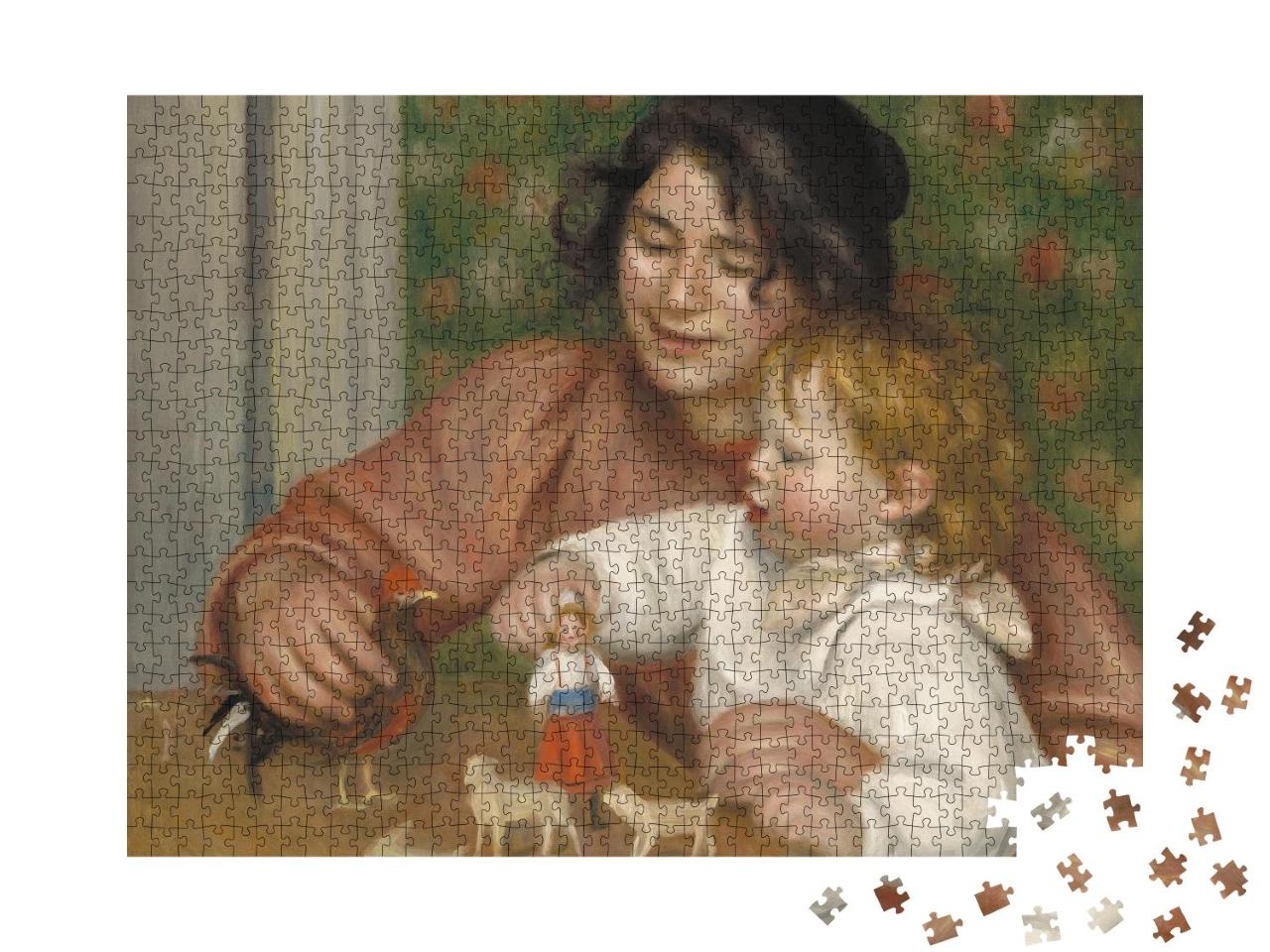 Puzzle 1000 Teile „Kind mit Spielzeug, Auguste Renoir, 1895-96, Gabrielle und der Sohn des Künstlers“