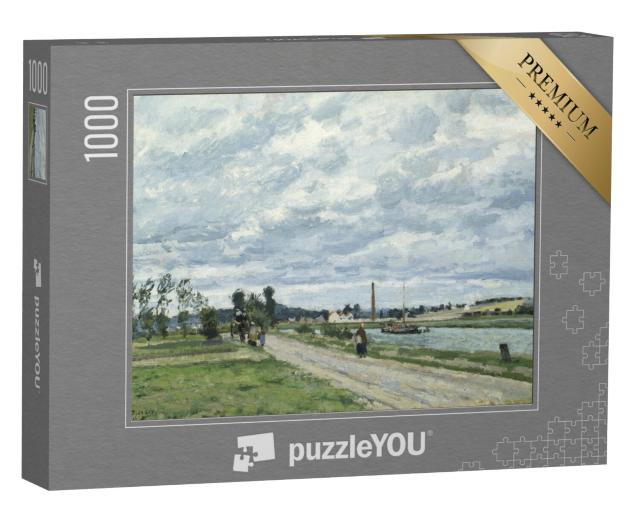 Puzzel 1000 stukjes „Camille Pissarro - De oevers van de Oise bij Pontoise“