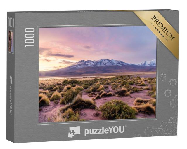 Puzzel 1000 stukjes „Zonsondergang bij Laguna Hedionda, Bolivia“