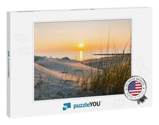Sunset At the Baltic Sea Beach... Jigsaw Puzzle
