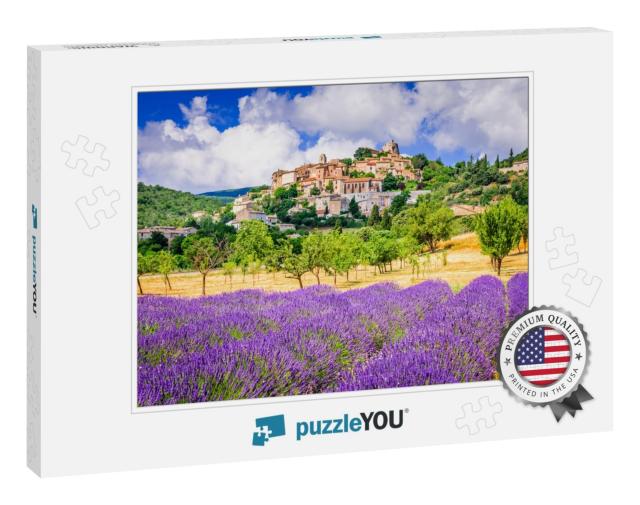 Simiane-La-Rotonde, Hilltop Village in Provence with Lave... Jigsaw Puzzle