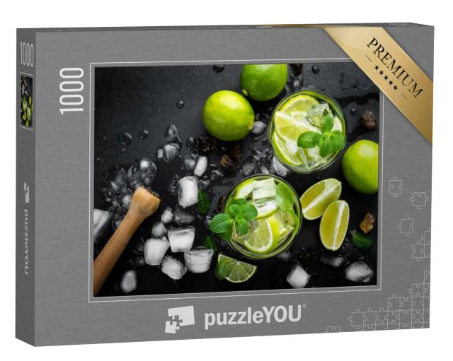 Puzzel 1000 stukjes „Mojito met rum en limoen“