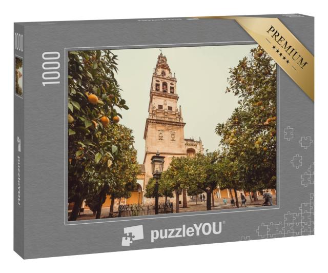 Puzzle „Orangenbäume am Glockenturm der Mezquita von Córdoba“